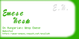 emese wesp business card